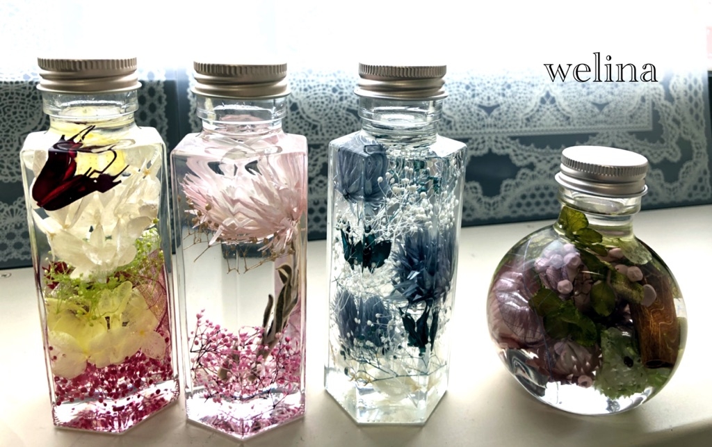 講習会♡空間を生かしたハーバリウムの完成です！