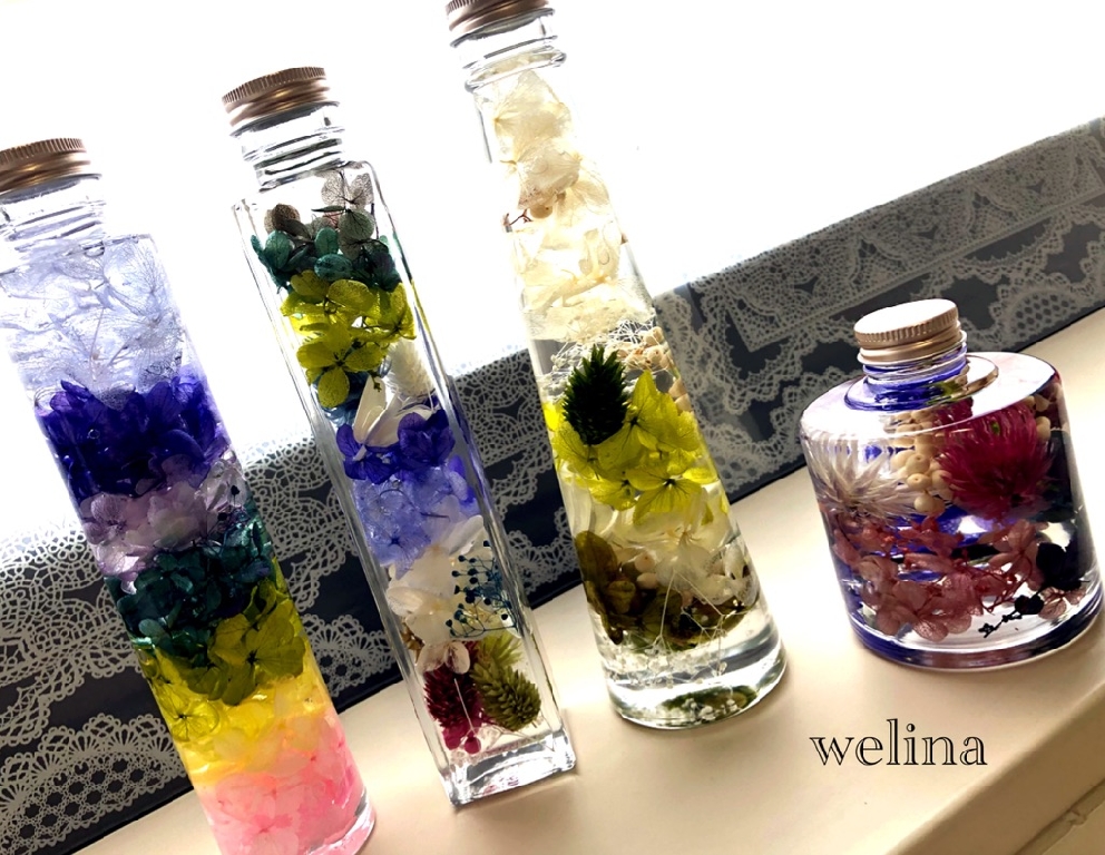 講習会より＊こだわりのハーバリウムを作ってくださいました♡