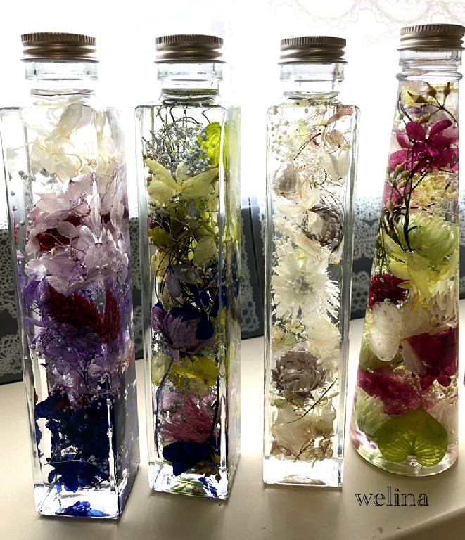 講習会♪こだわりのハーバリウムの完成です！